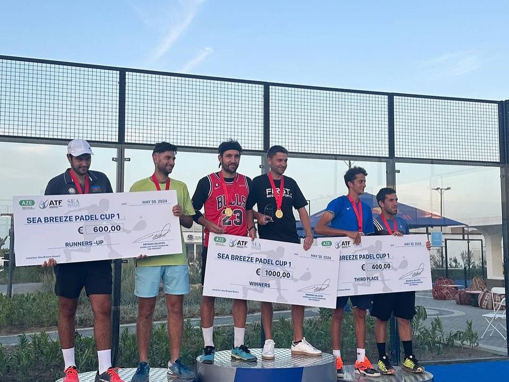 “Sea Breeze Padel Cup I” turnirinin qalibləri müəyyənləşdi