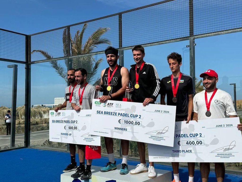 “Sea Breeze Padel Cup II” turnirinin qalibləri müəyyənləşdi